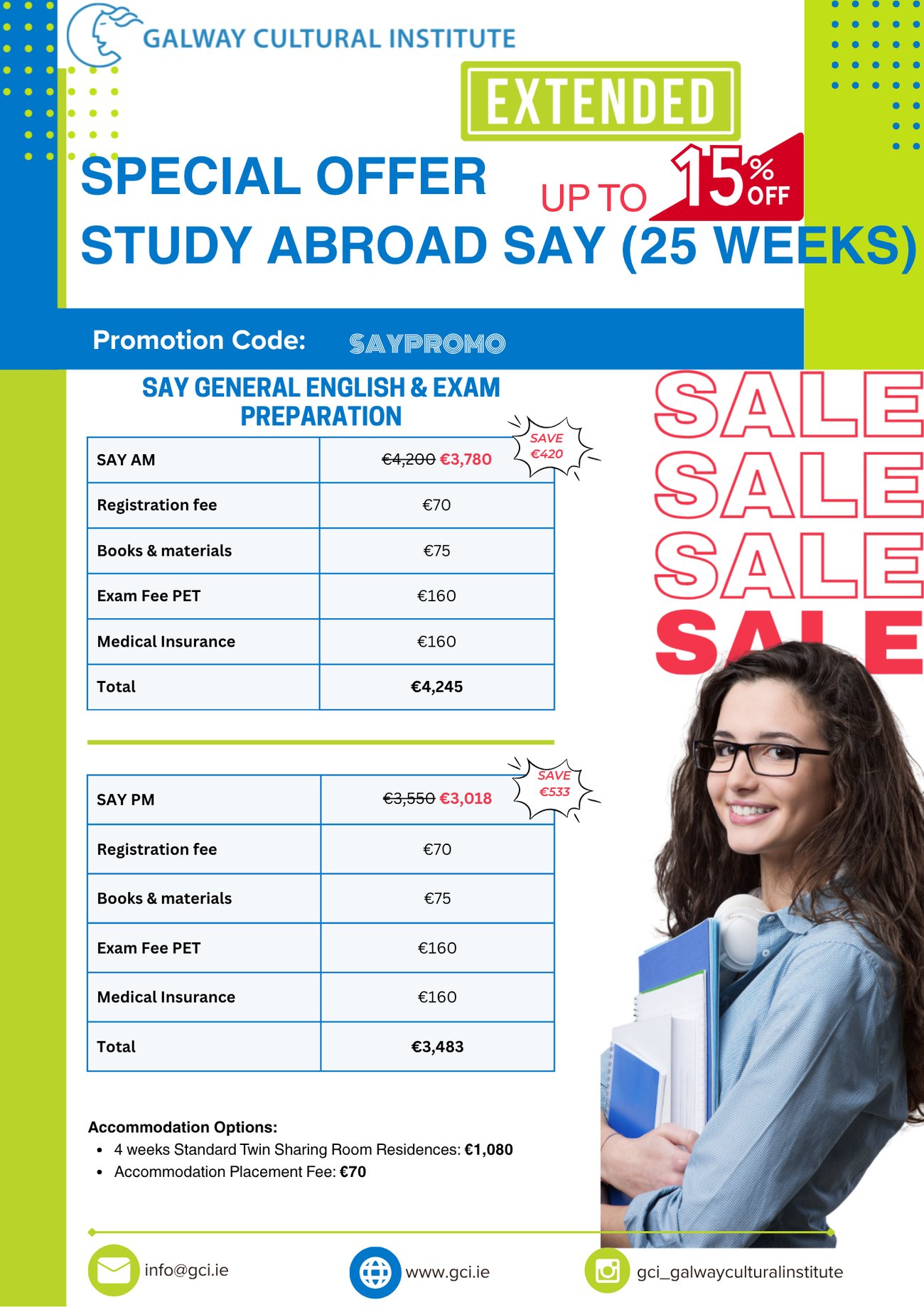 SAY Study & Work (NON-EU) Special Offer