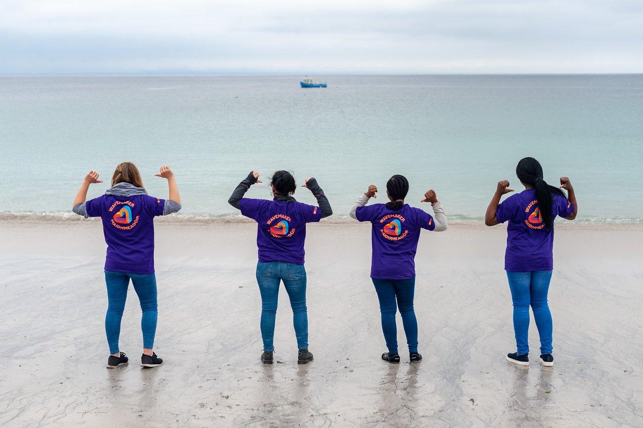 Volunteers with Galway 2020 on the Aran Islands