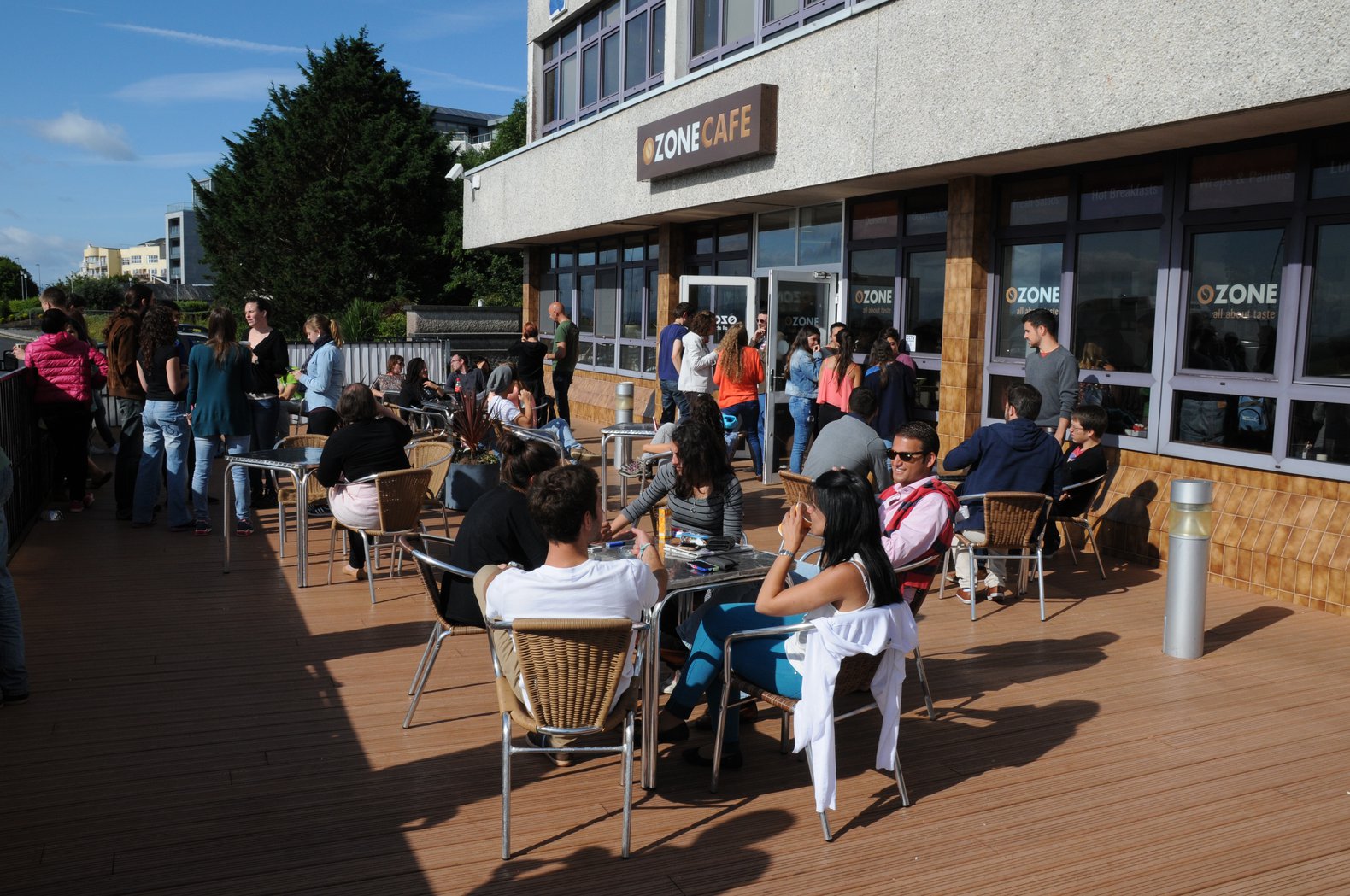 Outside terrace Ozone Cafe