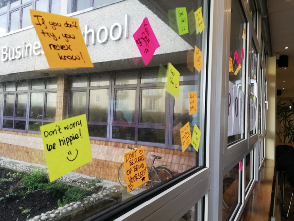 GCI Students Sticky Notes Messages