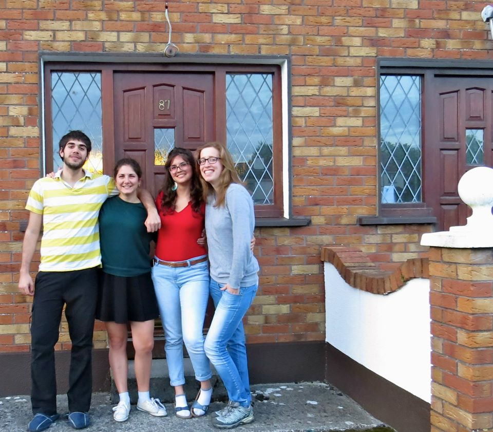 Cristina and her housemates during her studenthood