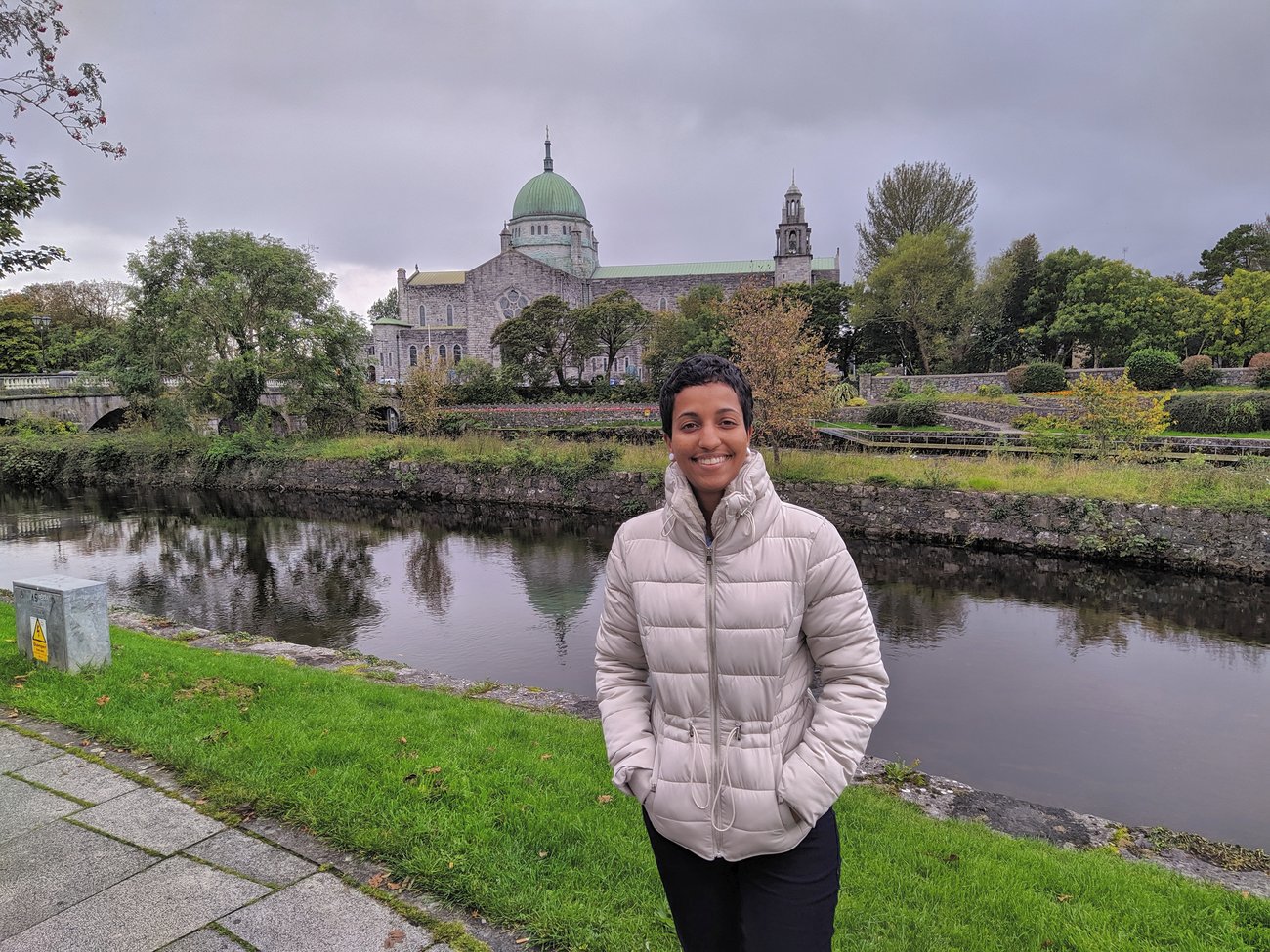 Galway cathedral in the background